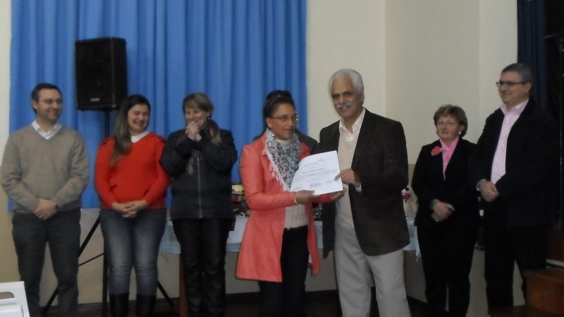Entrega certificado curso Tecendo Alternativas