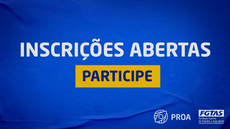 Inscrições abertas